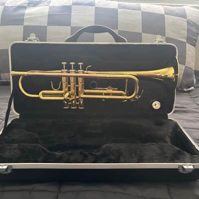 Etude ETR-100 Student Series Bb Trumpet 2010s - Clear-Lacquered Brass image 4
