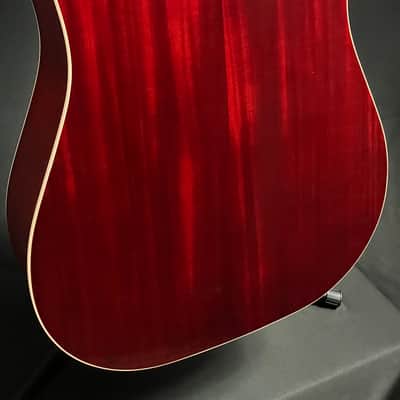 Guild D-140 Dreadnought Acoustic Guitar Cherry Sunburst Finish image 11