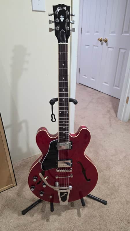 Gibson ES-335 Semi-Hollow Left-Handed Electric - Sixties Cherry image 1