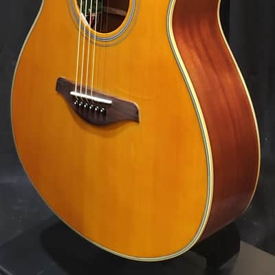 Yamaha FSC-TA TransAcoustic Concert 2023 Vintage Tint image 7