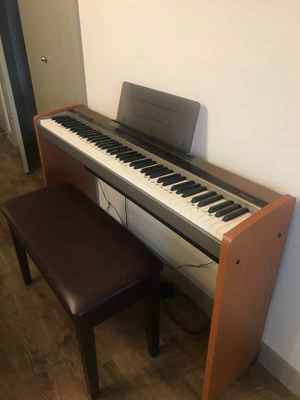 Casio Privia PX-100 Keyboard/Digital Piano, Weighted Keys And Stool image 1