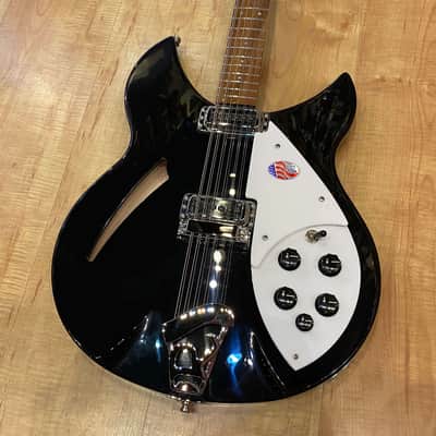 Rickenbacker 330/12 12-String Electric Guitar JetGlo (Black) image 1