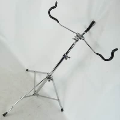 Ludwig Snare Drum Stand #1355 60s Atlas Single-Braced Chicago USA Vintage Chrome image 1