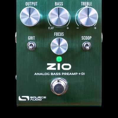 Source Audio ZI0 Analog Bass Preamp + DI pedal 2024 - green. "open box" mint image 1