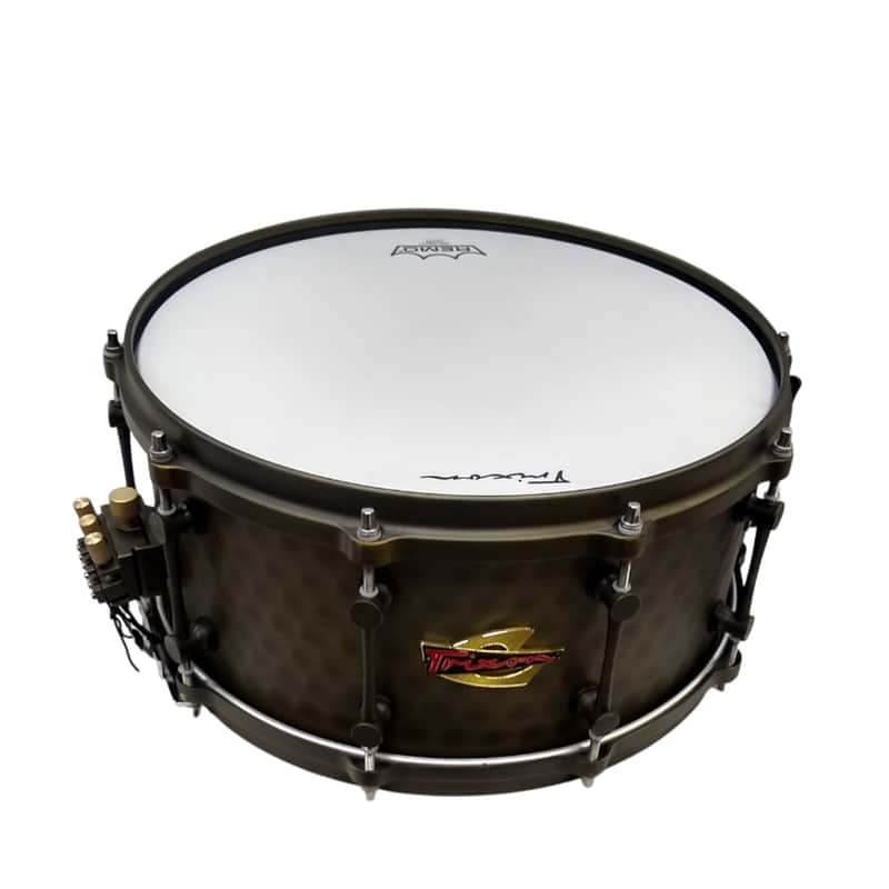 Trixon Concert Classic Auburn Brass Hammered Snare image 1