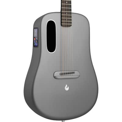 Lava Music L9220006 ME 4 Carbon Fiber 38” Acoustic / Electric Guitar With Gig Bag, Space Grey image 3