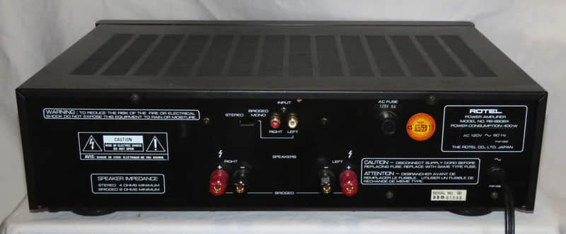 Rotel RB-980BX Stereo Power Amplifier (360 watts) - VG Cond! | Reverb