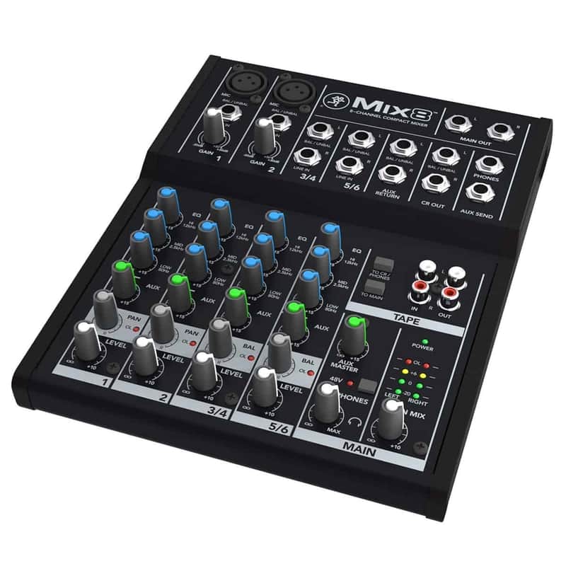 Mackie Mix8 8-Channel Non Powered Compact Mixer image 1