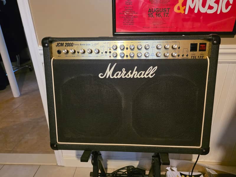 Marshall Tsl122 JCM 2000 Triple Super Lead 2000 - Black Tolex image 1