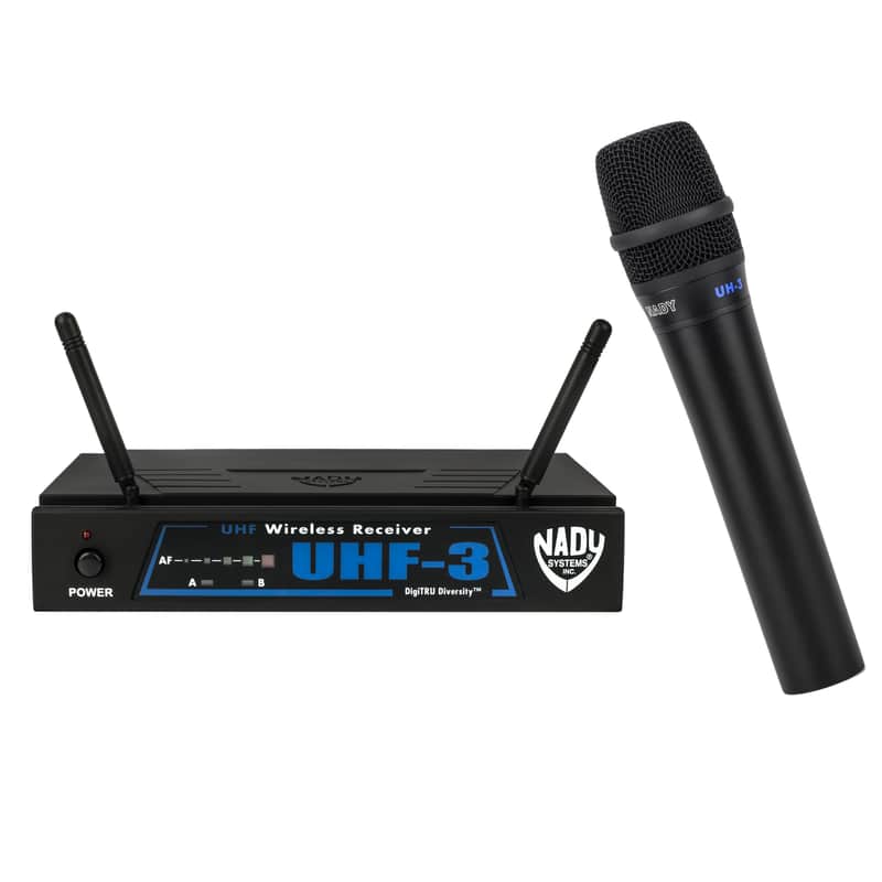 Nady UHF-3 Single Channel DigiTRU Diversity Wireless System w/ Handheld Mic 470.55 Mhz image 1