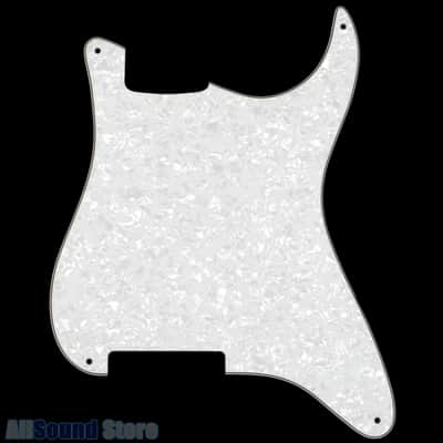 BLANK Pickguard for Fender® Stratocaster® Strat® + Foil Shielding - White Pearloid image 1