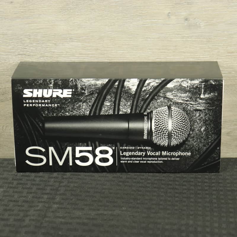 Shure SM58 Handheld Cardioid Dynamic Microphone Black image 1
