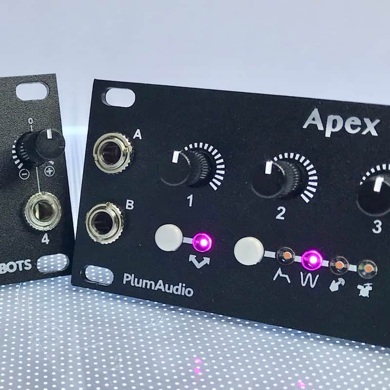 Plum Audio Apex 4ROBOTS + 12HP Expander - Eurorack dual channel multi function module for Intellije image 1
