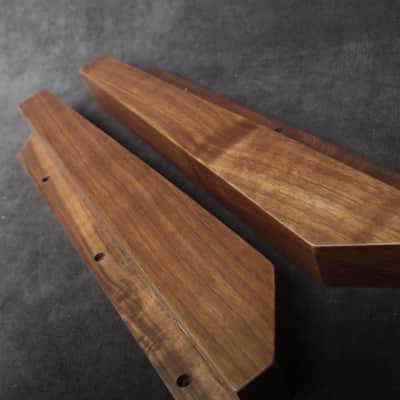 Akai AX80 Synthesizer American Walnut Side Panels image 2