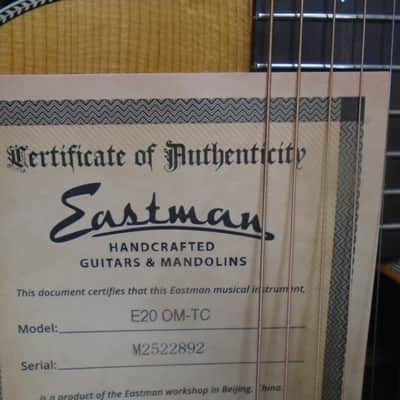 Eastman E20OM-TC w/hard case -store demo image 5