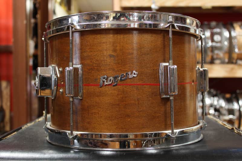 1960s Rogers 8x12 Tower Tom in Walnut Stain with Red Pinstripe image 1
