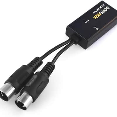 MIDI Adapter MIDI Interface Midi Cable MIDI to Wireless BT 5.0 Adapter MIDI in MIDI Out Anti-Interference MIDI Device for Digital Pianos Electronic Pianos MIDI Keyboards image 1