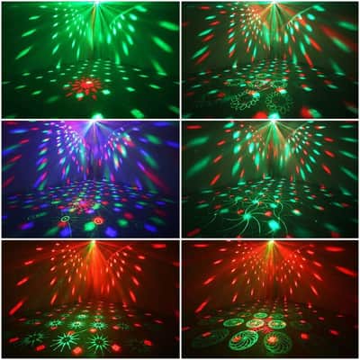 Party Dj Disco Stage Light, Sound Activated Strobe Stage Lights, LED RGB Rave Flashing Lights with Remote Control image 3