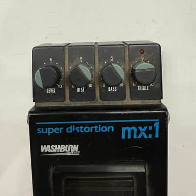 Washburn MX:1 Super Distortion High Gain Vintage Guitar Effect Pedal *READ* image 2