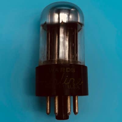 1950s Sylvania 6SN7GTB Vintage Chrome Top Black Plate Airline Preamp Tube! T303 image 1