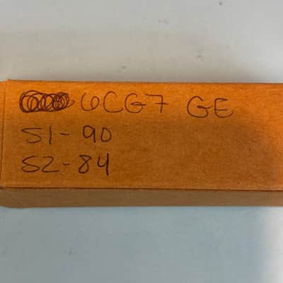1963 General Electric 6CG7 6FQ7 Vintage 1960s Gray Plate Halo Getter Tube! T437 image 6