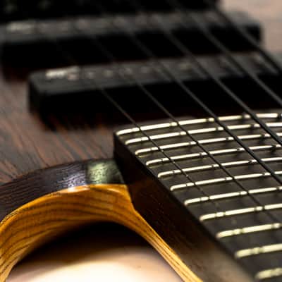 2019 Alpher Mako Elite Thinline 6-String Bass Guitar w/ Aguilar Super Singles, Wenge Neck/Top, Boutique Build Quality image 8