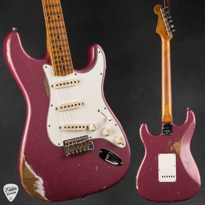 2023 - Fender Custom Shop Eddie's Guitars Exclusive Dealer Select Roasted 1963 Stratocaster Heavy Relic - Dusk Plum image 1