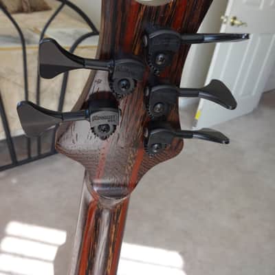 Scroll Bass Cocobolo Custom 5 2015 Natural image 7