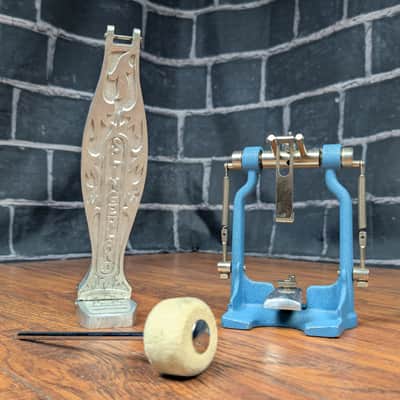 Slingerland Vintage AA Single Bass Drum Pedal Late 50s to Early 60s - Blue Lacquer image 12