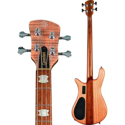 Spector Euro 4 RST 4-String Bass w/ Roasted Maple Neck Aguilar Electronics and Gig Bag - Sundown Glow image 6