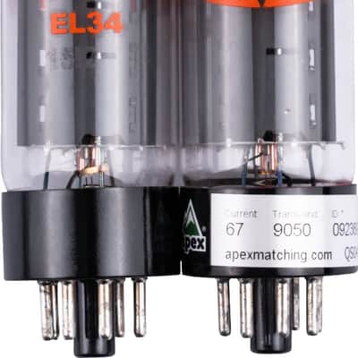 Mint EVH EL34 Tube Kit, Pair (2) Burned in and Matched - Made in Slovakia image 1