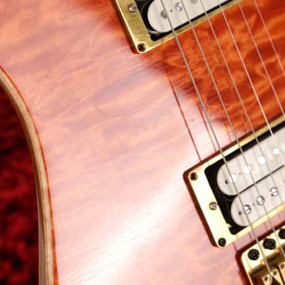 Colletti Guitars Speed of Sound Tangerine Quilt Maple Top image 8