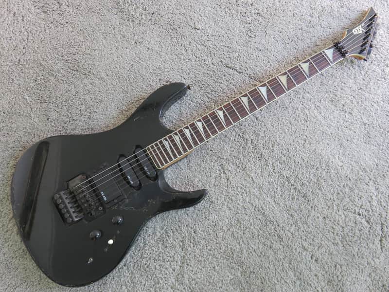 Vintage 1980s Kaman GTX 33 Electric Guitar Black Worn In | Reverb