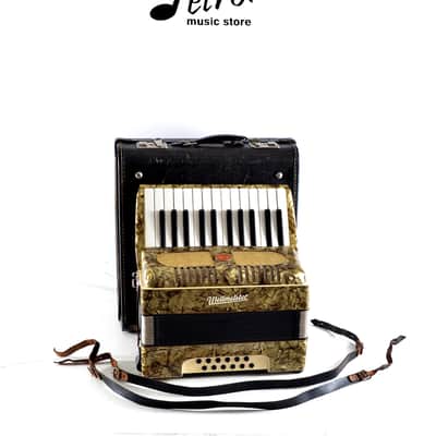 Immagine Vintage, Rare, German Made, Top Quality Accordion Weltmeister - 12 bass + Original Hard Case & Straps - from the Golden Era - 24