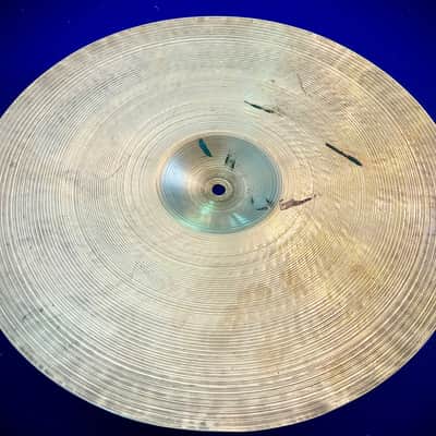 Zildjian 15” Transition Stamp (1939-1955) Bottom Hi Hat Cymbal - Stamp is missing “Made In The USA” - EXTREMELY RARE image 7
