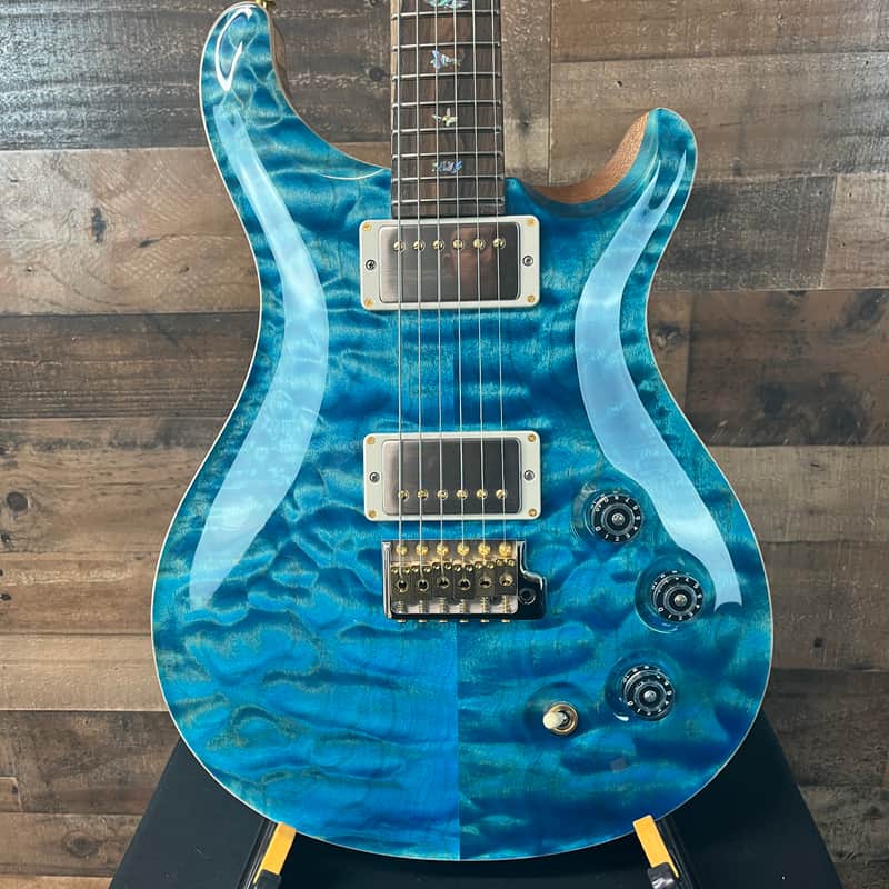 PRS Wood Library DGT, David Grissom Signature, Electric Guitar, Quilt 10 Top, Aquableaux Finish, PRS Paisley Case, 559 image 1
