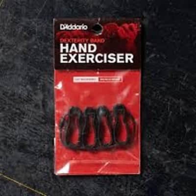 3 Bundle of New D'Addario Eco-Comfort Woven Guitar Strap Red - NEW - 60mm Dunlop Flow Nylon Pick .60mm 12-Pack - NEW - D'Addario PW-DXBD-01 Dexterity Band Finger Exerciser image 13