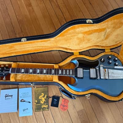 2021 Gibson Custom Shop Murphy Lab 64 SG, Pelham Blue, 6.75 Lbs image 1