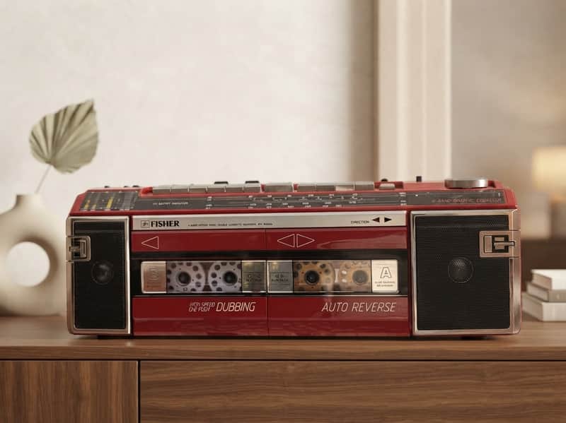 Fisher PHW545L Rare Vintage Boombox Tested Cassette Stereo Warranty image 1