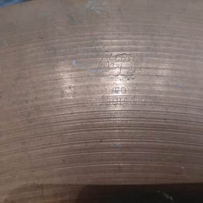 Vintage 1950s A Avedis Zildjian 20" Small Stamp Ride Cymbal 2255g image 3