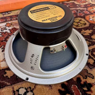 Vintage 1976 Celestion G12H Blackback 30w T1281 16ohm 12" Speaker 444 Cone 1970s image 2