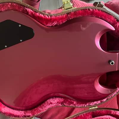 Rare Gibson SG Goddess 2006 - Unique Custom Dark Pink Refinish - Ebony Board image 9