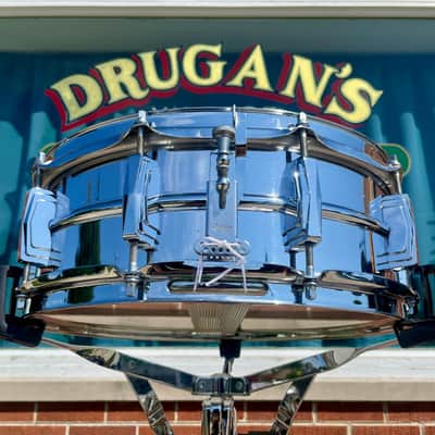 1960s Ludwig LM400 Supraphonic 5x14 Snare Drum Chrome image 4