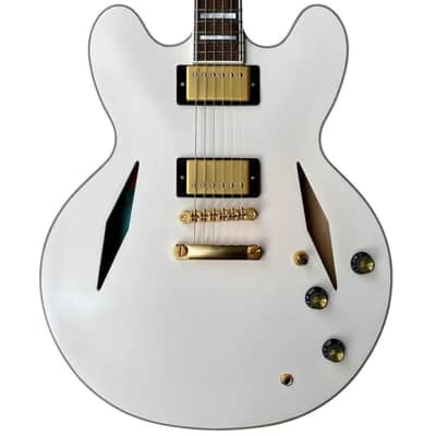 Epiphone Emily Wolfe "White Wolfe" Signature Sheraton Aged Bone White image 1