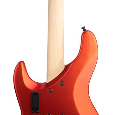 Brubaker JXB-4 Standard Bass Guitar, Tangerine Metallic - Mint Open Box image 12