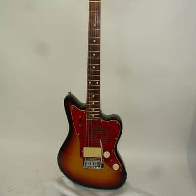90's Fender JM-Champ Mini Jazzmaster Electric Guitar, Sunburst w/ Bag image 2