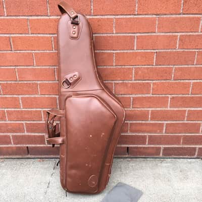 Reunion Blues Leather Tenor Saxophone Gig Bag - Distressed Brown image 1