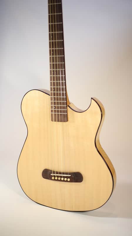 Thin Body Acoustic Guitar, NRS by New Sound Acoustic Handcrafted American image 1