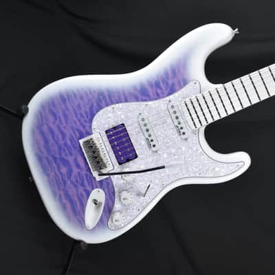 Custom Pre-order! Stratocaster HSS 5-Way Purple Fade Lightweight w DiMarzio Humbucker image 2