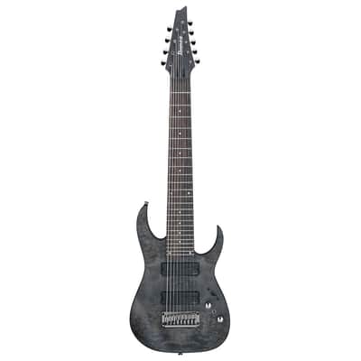 Used Ibanez RG9PBTGF RG Axe Design Lab 9-Str Guitar - Transparent Gray Burst image 2